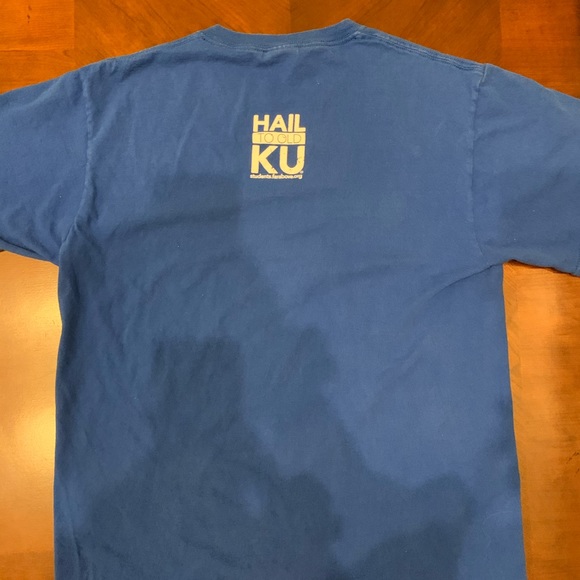Blue Kansas Jayhawks Far Above T-Shirt - Picture 4 of 5